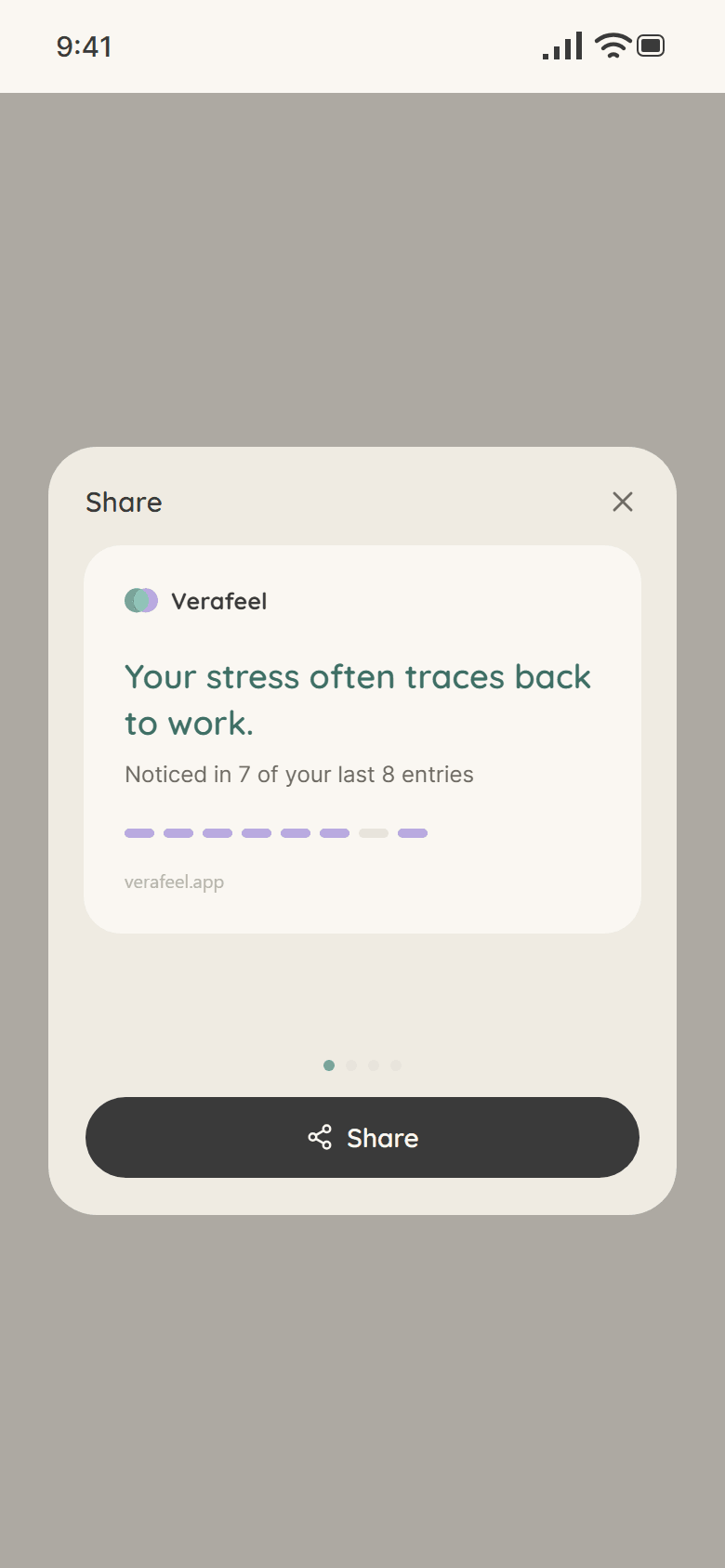 Share sheet: Your stress often traces back to work